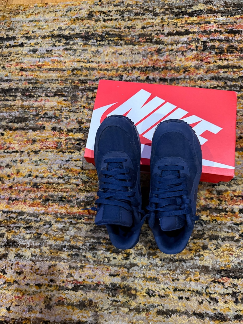 Nike Navy Blue Air Max Low-Top Sneakers